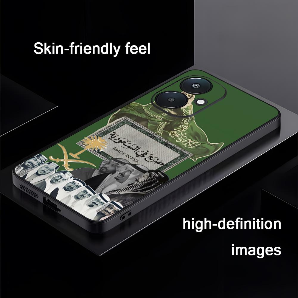 

Salman Saudi Arabia emblem Phone Case For Xiaomi Redmi 14C 13C 12C Note14 13 12 11 10 Pro Plus S Soft Black Phone Cover Redmi Note 12 4G