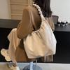 Folded Portable Tote Bag Women's Summer Fashion Solid Color Large Capacity Shoulder Bag Versatile Women's Bag