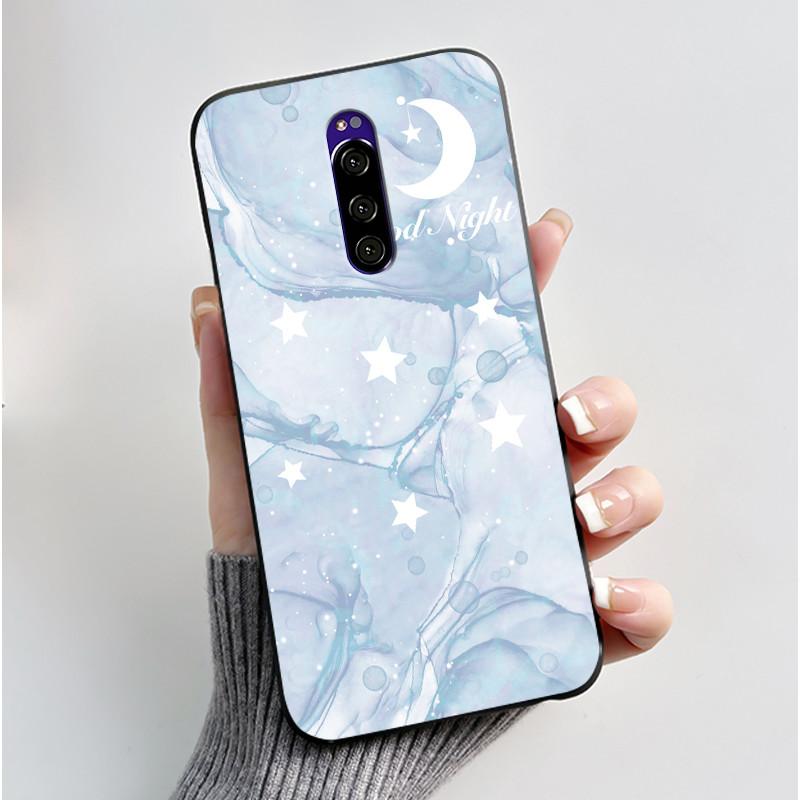 Case For Sony Xperia 1 XZ4 Casing Aesthetic Fashion Cute Cat Black Silicone Soft Shockproof Phone Cover For Sony Xperia 1 Case