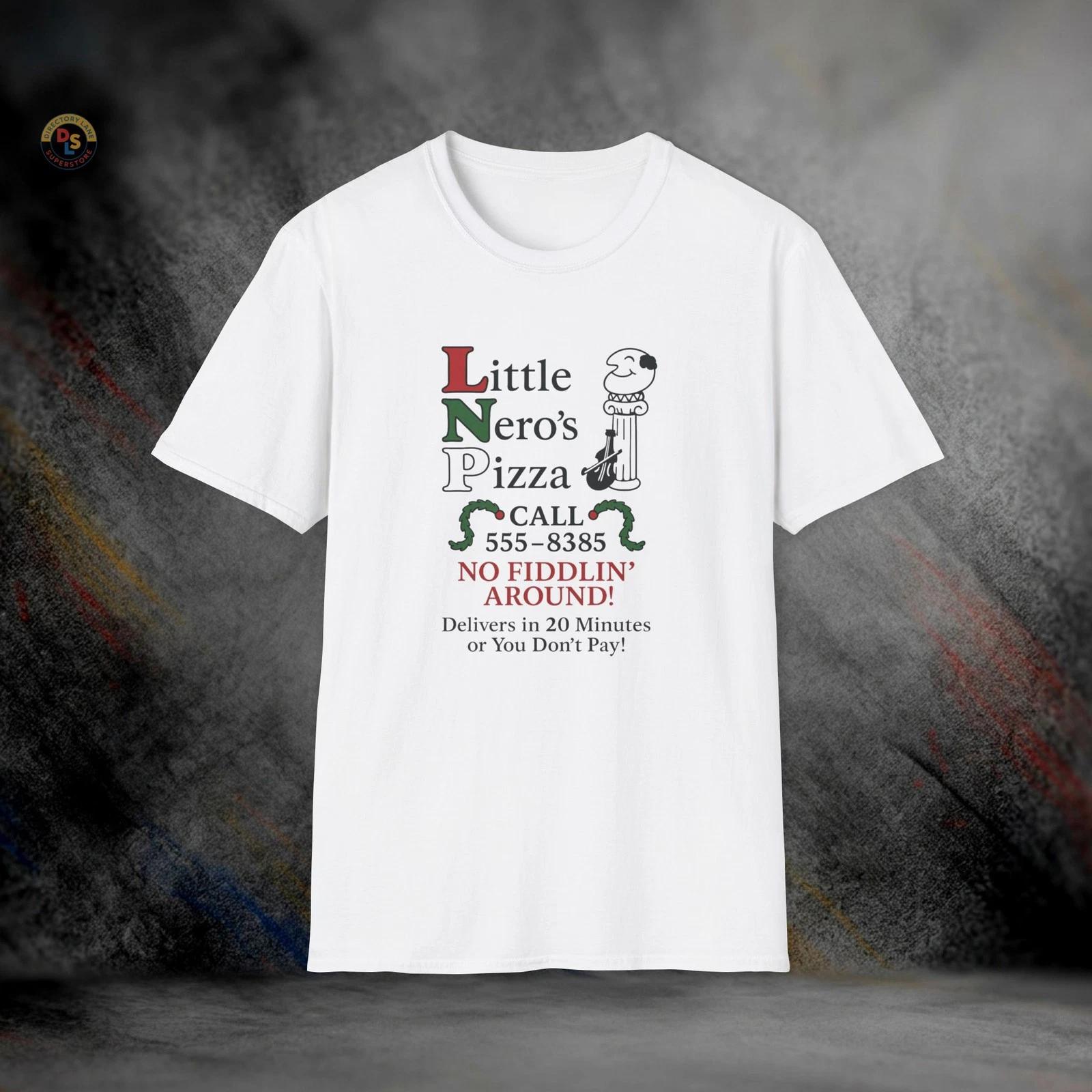 Little Nero’s Pizza Home Alone T-Shirt | Softstyle Tee XXXXL