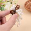 Pearl Tassel Mini Hair Clip For Half-Up Hairstyles Women Hair Accessory