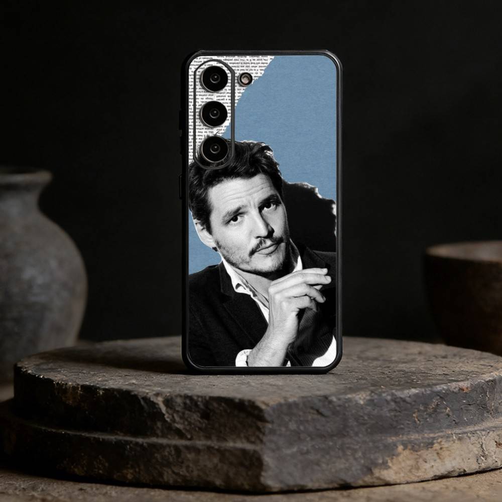 Pedro Pascal Phone Case For Samsung Galaxy A13,21s,22,31,32,52,53,71,72,73,Soft Black Cover