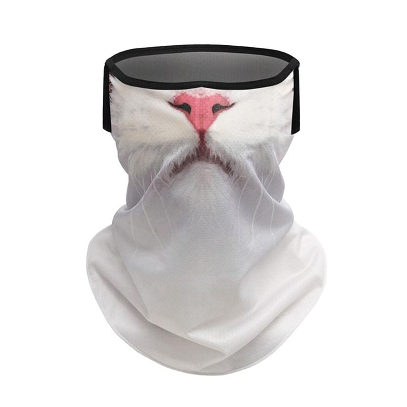 

Animal Face Print Mask Sun Protections Face Scarf For Women Ideal For Summer Outdoor Activities Neck Coverage