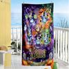 Halloween Bluey Party Personalized Name Beach Towel Quick-Dry Soft Microfiber