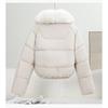Womens Short Puffer Coat With Faux Fur Collar Winter Thick Warm Slim Fit Cotton Jacket 2026