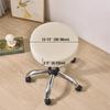 1Pc Pu Leather Dining Chair Covers Waterproof Round Stool Covers Removable Cafe Bar Chairs Protector Seat Covers Anti-Dirty