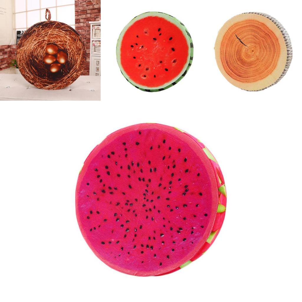 16" Fruit Design Couch Chair Pillow With Removable Cover And Soft Cushion
