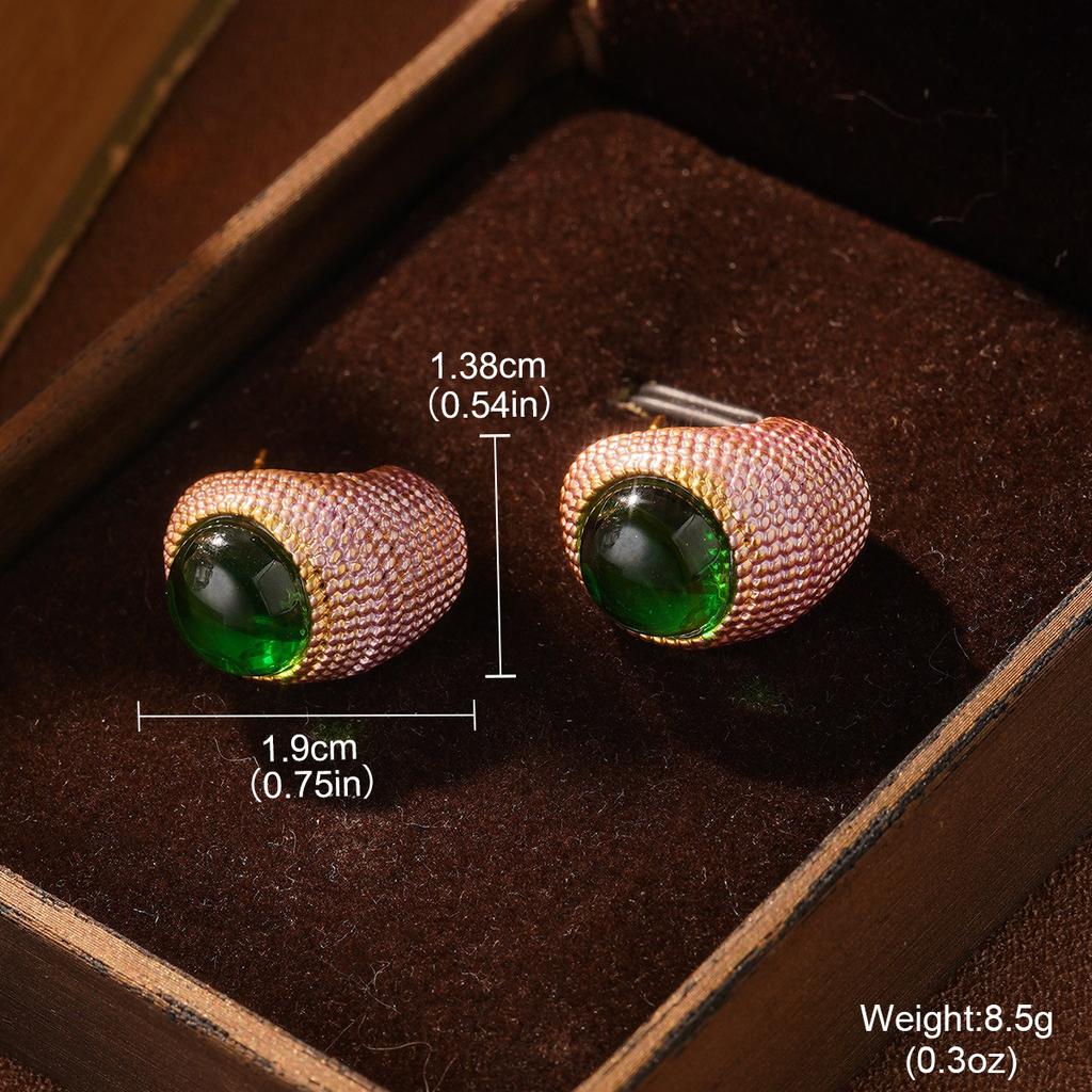 Vintage flower fringed stud earrings medieval vintage niche ring pearl premium earrings light luxury ear jewelry