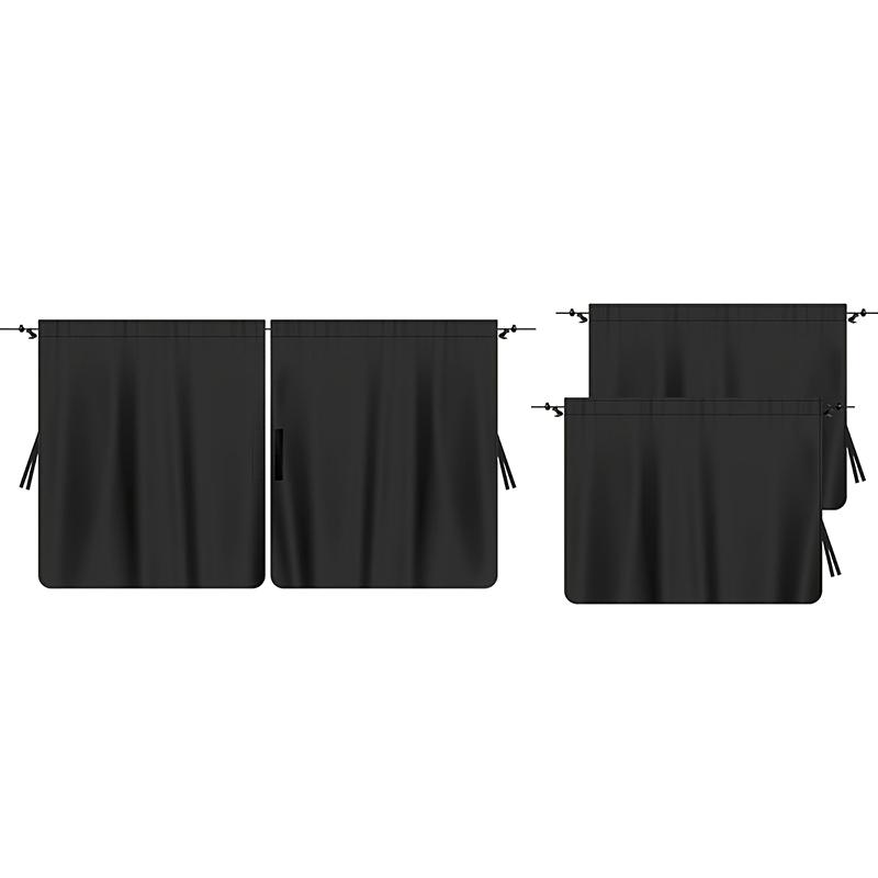ZZ Sun Shade Car Privacy Curtains Car Divider Curtain Between Rear Seat Auto Blackout Curtains For Kids Baby Travel Nap Sleeping
