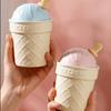 Macaron Ice Cream with Lid Scoop Ceramic Cup Personalized Creative Small Gift Mug Cute Children's Water Cup for Home Use