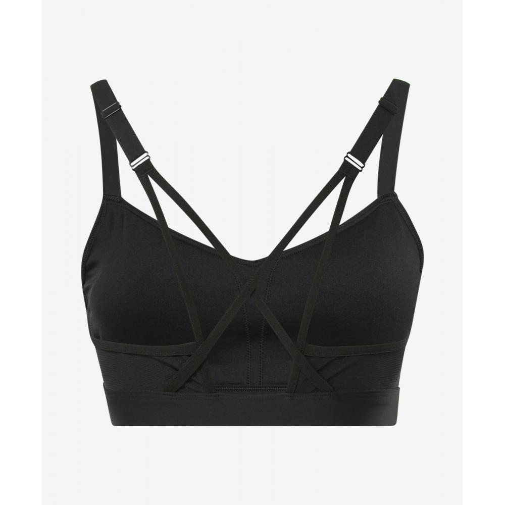 Reebok S Lux Strappy SportS Bra   Black  H51841