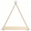 Hanging Shelves Set of 1 Rustic Design with Hooks for Easy Mounting