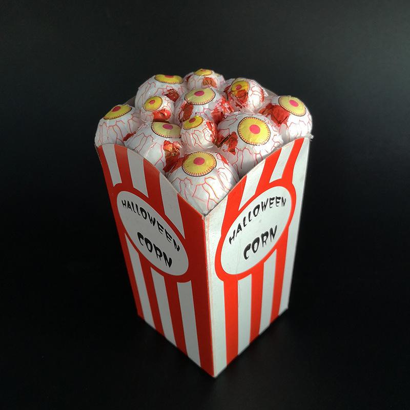 Halloween Decor: Popcorn Bar Eyeballs & Spider Simulation