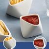 2pcs Ceramic Dessert Bowl Creative Snack Dish Kitchen Organizer Seasoning Bowl  Restaurant
