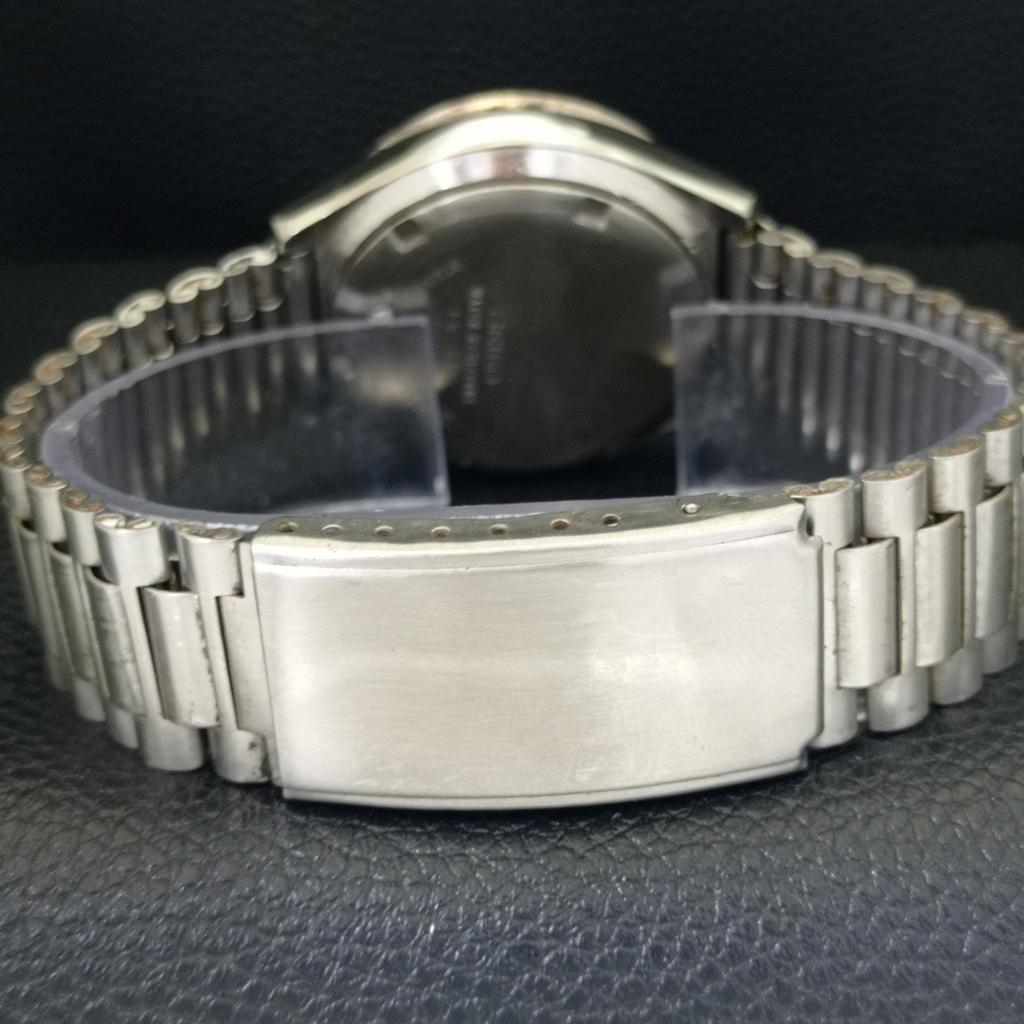 GENUINE VINTAGE SEIKO 5 AUTOMATIC JAPAN 7009A MENS BLACK DIAL WATCH A702332-5 R124-a702332