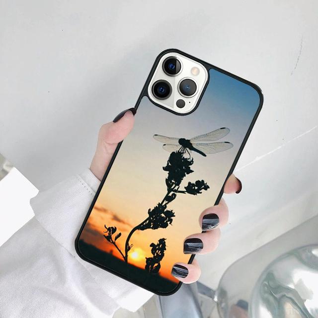 Dragonfly Insect Phone Case Cover For iPhone 17 Air 15 16 14 11 12 13 Pro MAX Plus