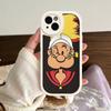 Cartoon Animation P-PopeyeS Retro Phone Case For IPhone 16 15 14 11 12 13 Pro Max Plus Back Leather Shell