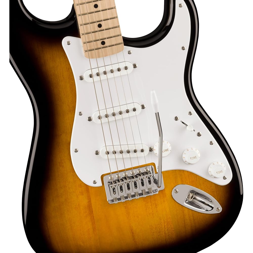 Squier by Fender Squier Electric Guitar Squier Sonic™ Stratocaster®, Maple Fingerboard, White Pic...