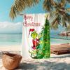 Asciugamano da spiaggia Grinch Campeggio all'aperto Asciugamano da spiaggia per vacanze nuoto Piscina all'aperto Asciugamano da bagno assorbente