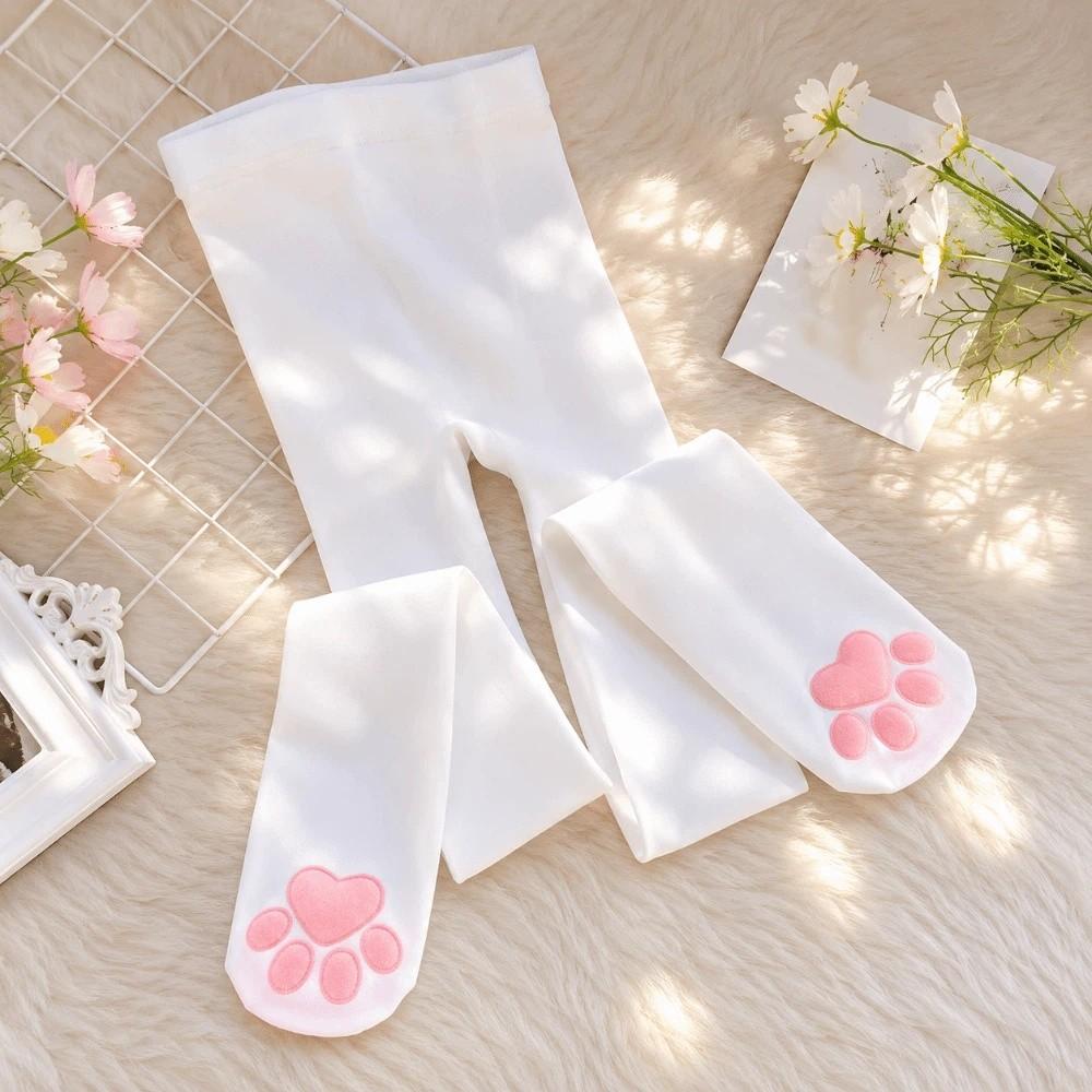 Gothic Lolita 3D Cat Claw Pantyhose Long Length JK Tights Photoshoots Cat Paw Pad Stockings  Gift