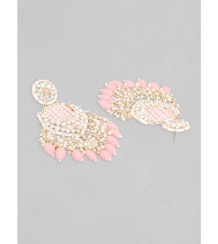 Pearl Beads Chandbali Earrings Gold Plated Traditional Wedding & Festive Jewellery for Women & Girls