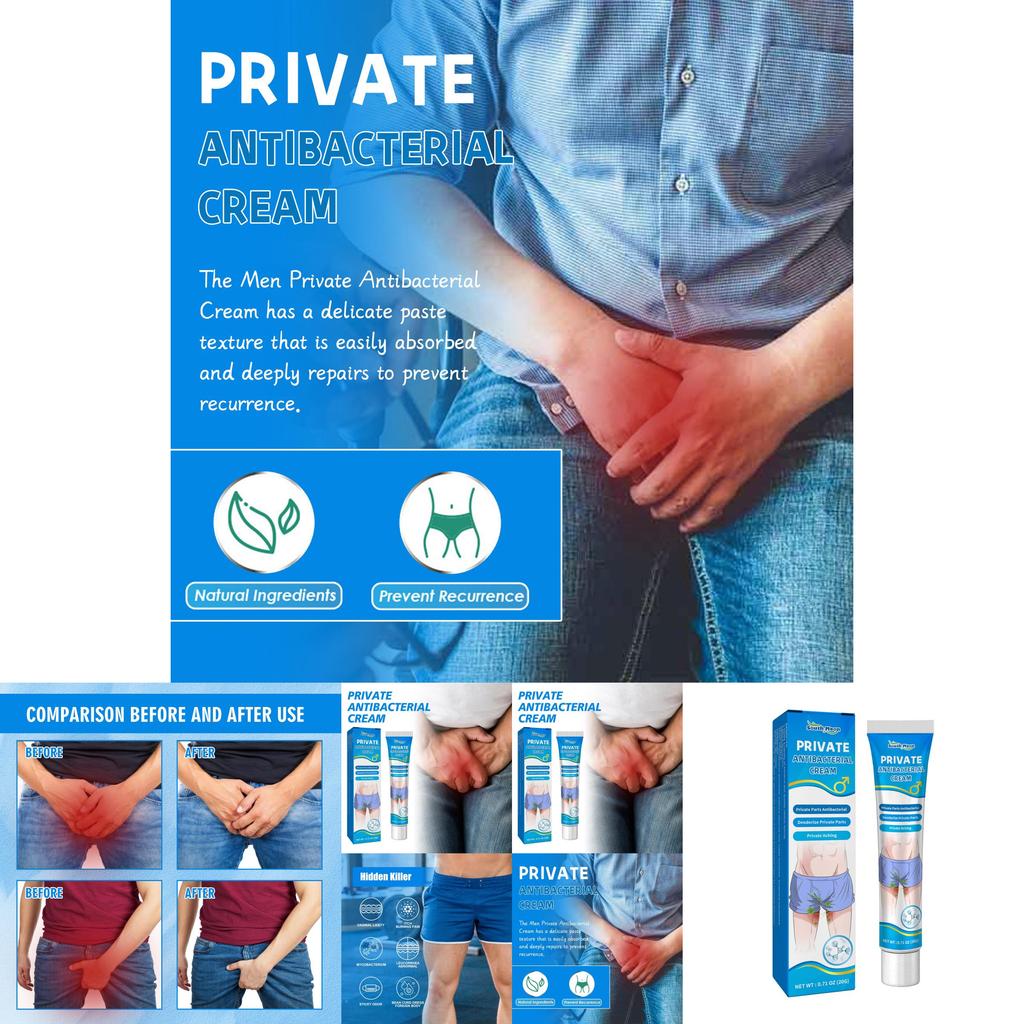 Soothing Men's Skin Itch Relief Cream For Inner Thighs Gentle Moisturizing Formula