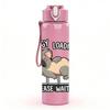 1PC Cat Mouse Funny Cartoon Print 750ml Color Plastic Sports Water Bottle Leakproof Flip Straw Lid Suitable for Sports Office Home Use