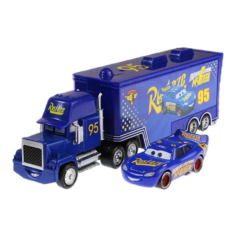 Cars 2 3 Toys Lightning McQueen Jackson Storm Mack Uncle Container Truck Diecast Model Car Toy Childrenr Gift