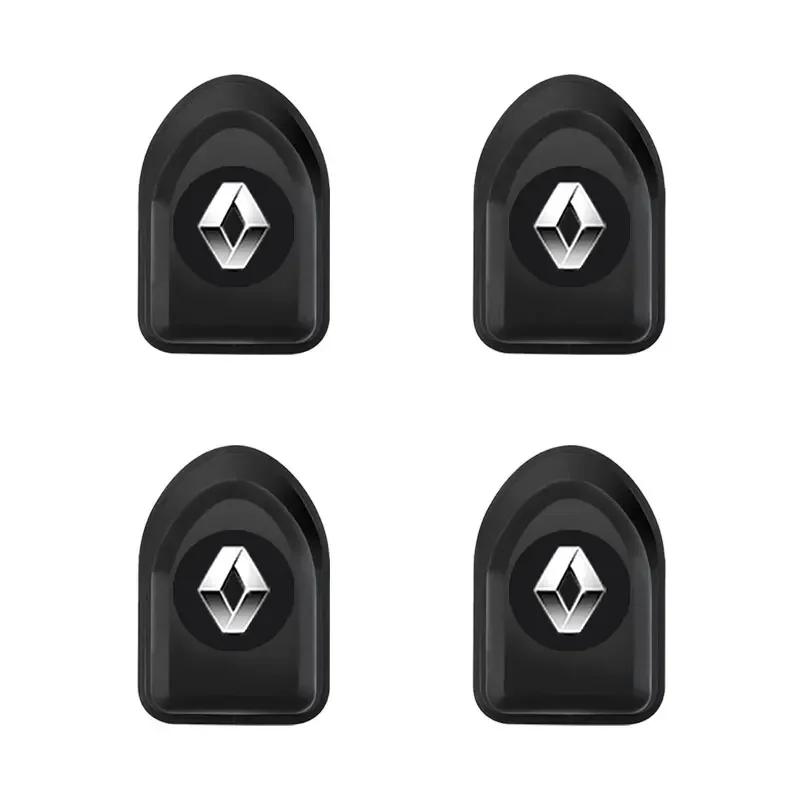 2/4Pcs Mini Car Hooks USB Cable Headphone Key Storage Hooks Emblem For Renault Koleos Clio Laguna 2 Megane 2 3 Duster Logan d111