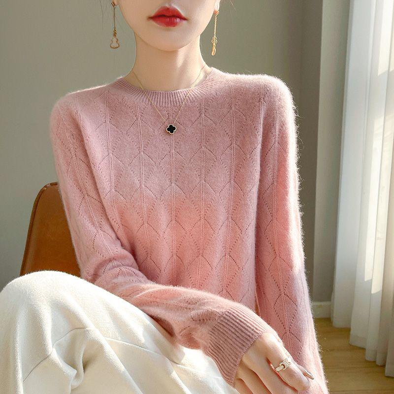 Toamnă Iarnă Femei Pulovere Tricotate Gât O Decupat Pulover Tricotaje Mânecă Lungă Solid Basic Stil Simplu Pulovere