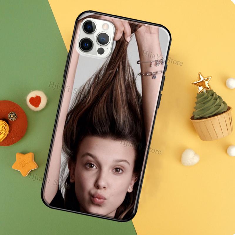 Millie Bobby Brown TPU Soft Case For iPhone 11 14 Pro Max 12 13 Mini XR X XS MAX 6 7 8 Plus SE 2020 Phone Cover
