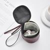 Vintage Pu Leather Cosmetic Bags Cute Women Small Lipstick Makeup Bags Data Line Key Earphone Organizer Case