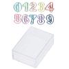 10pcs Electroplated Number Shaped Paper Clips Multicolor Creative Paper Clips  Office Stationery