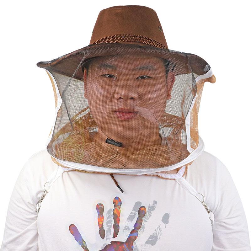 Imker Schutzkappe Anti-Bienen-Stoff Nylon-Netzgarn Hut Imkerei Schutzmütze Imker Cowboy Komfortables Design