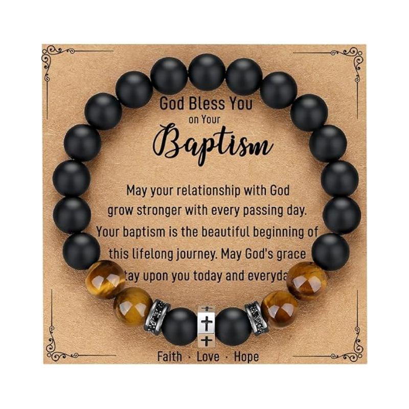 JYL TS Bracelet  Men's Hexagon Cross Eye Adjustable Invokes Protection
