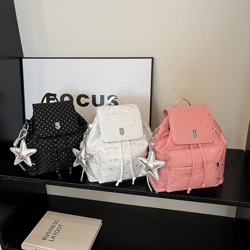 Internet-Berühmtheiten mit dem gleichen Zigeunerstern-Punkte-Rucksack Koreanischer Pendlerrucksack mit großem Fassungsvermögen Studentenreise Mädchengefühl Schultasche