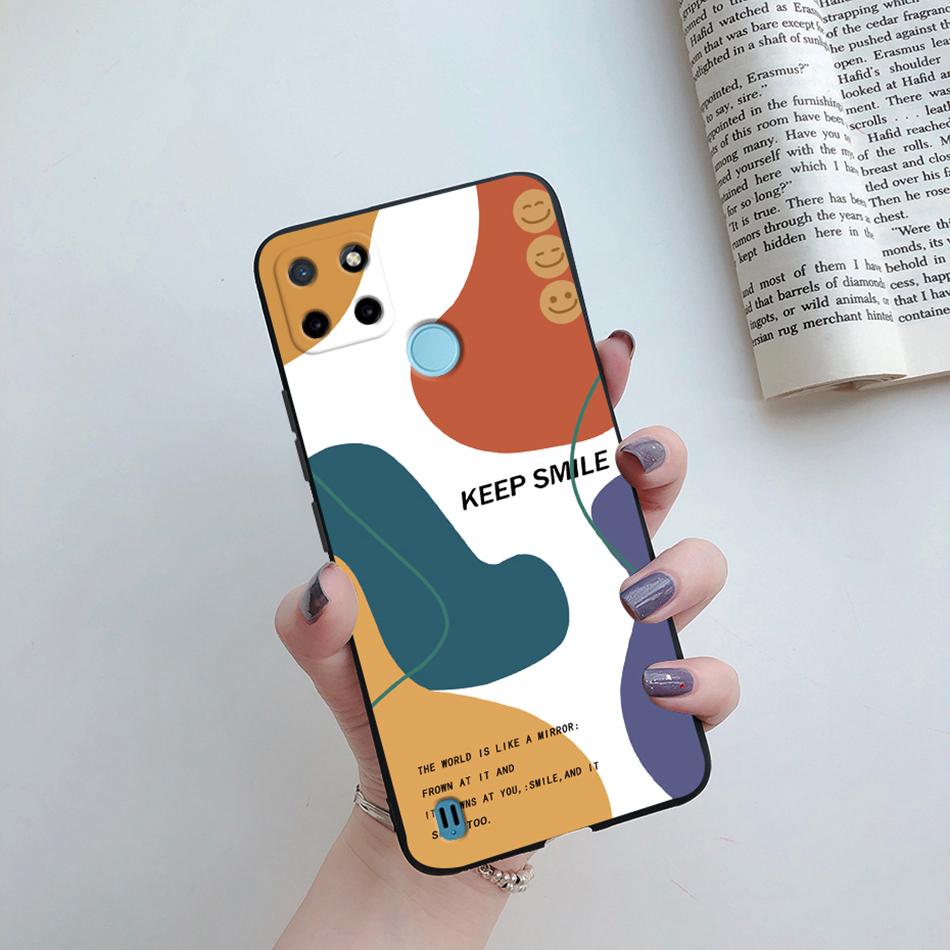 Case For Realme C25Y C21Y Back Cover Cute Flower Protect Soft Phone Case Silicone Cartoon Funda For Oppo Realme C25Y C 21Y Capa