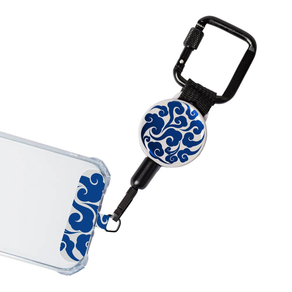 Custom Gifts Multi-functional Mobile Phone Holder Durable Eco-Friendly Nylon Mobile Phone Lanyard Carabiner Suitable for Outdoor 10CM*15CM чёрный