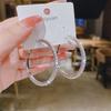 Luxury Female Big Round Hoop Earrings For Women Zircon Stone Earrings Trendy Fashion Wedding Jewelry Gift