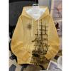 Mens Hooded Sweatshirt Soccer Print Breathable Loose Fit Casual Wear