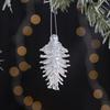 Christmas Tree Ornament Snowflake Deer Bird Icicle Design Sparkling Hanging Decoration Festive Holiday Season Home Decor