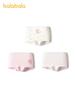 Kuromi Balabala Girls' 3-Pack Cotton Boxer Briefs with Antibacterial Crotch - No Pinching