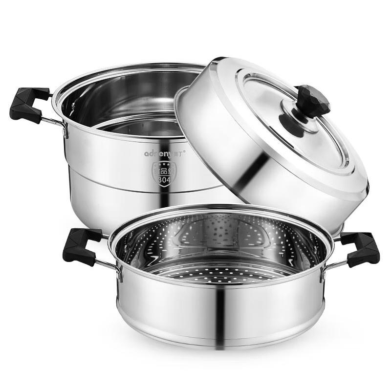 Adneny 26cm Mehrzweck-Edelstahl-Dampfgarer