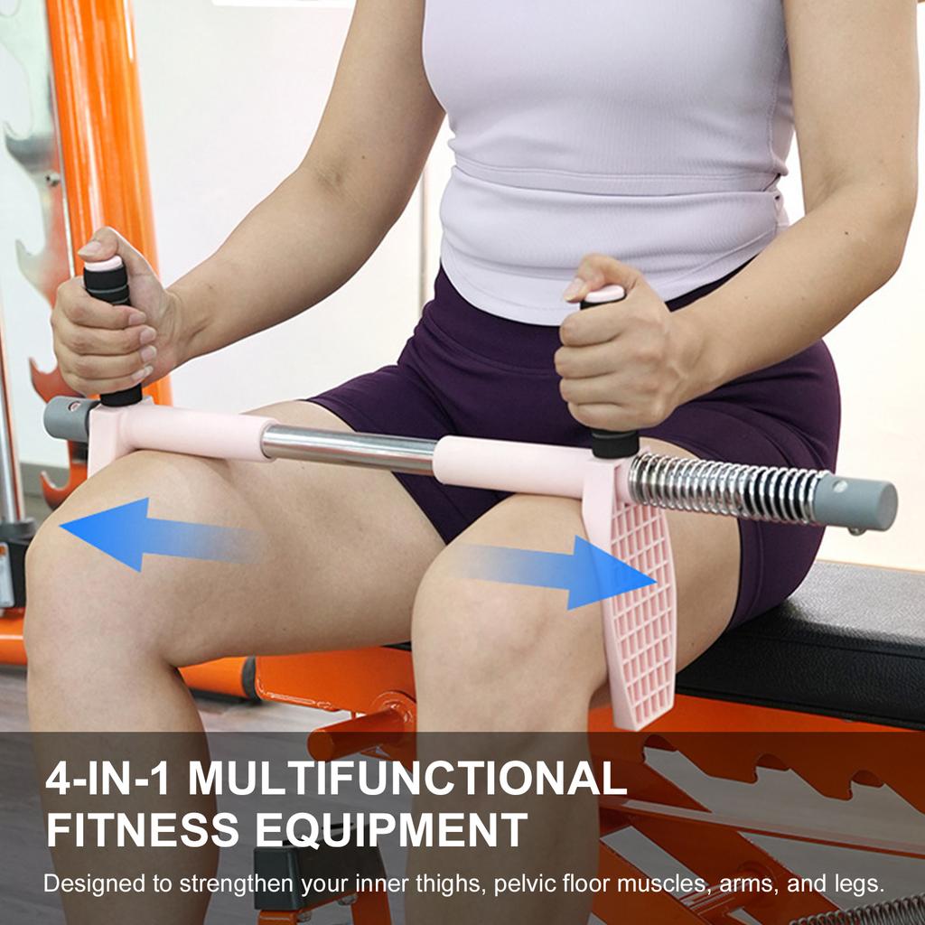 2-in-1 Thigh Training Bar Safe Home Fitness Workout Arm Thigh Trimmer Versatile Supplies for Leg/Arm/ Hip Shaping Women Men