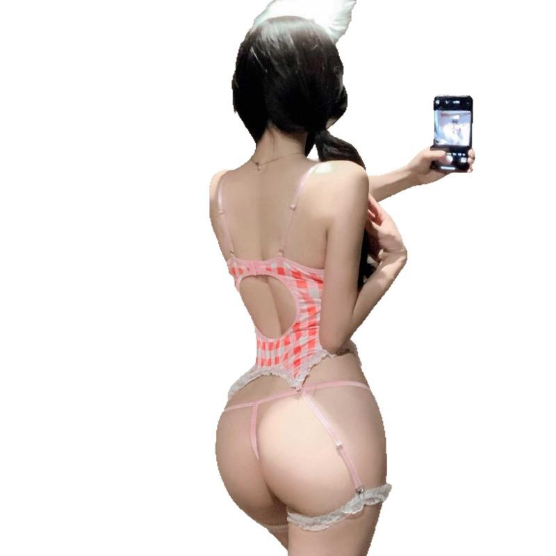 Sexy Lingerie Bunny Cosplay Stimulate Temptation Passion Tease One-piece Swimsuit Cute Photo Sexy Woman