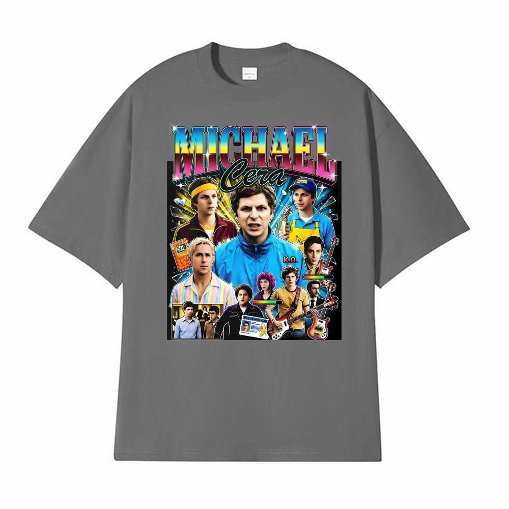 Michael Cera Superbad Merch McLovin Drivers T Shirts Bad Bunny 2026 Print Tshirts Men Women High Street Vintage Classic Tshirt