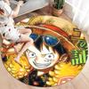 One Piece Monkey D Luffy Round Area Rug Carpet Rug For Living Room Bedroom Sofa Playroom Decor Nonslip Floor Mat