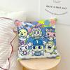 Funny Carton T-Tamagotchi Kuchipatchi Cushion Cover Soft Pillow Case for Sofa Living Room Home Office Decor Protective Covers