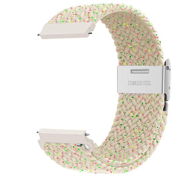 20mm 22mm Band for Samsung Galaxy Watch 7/4/6 Classic/5 Pro/Gear S3 44mm 40mm Nylon Braided Bracelet Correa Galaxy Watch 6 Strap
