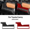 Real Soft Carbon Fiber For Toyota Camry 2018 2019 2020 2021 2022 2023 2024 LHD RHD Car Headlight Switch Button Panel Accessories.